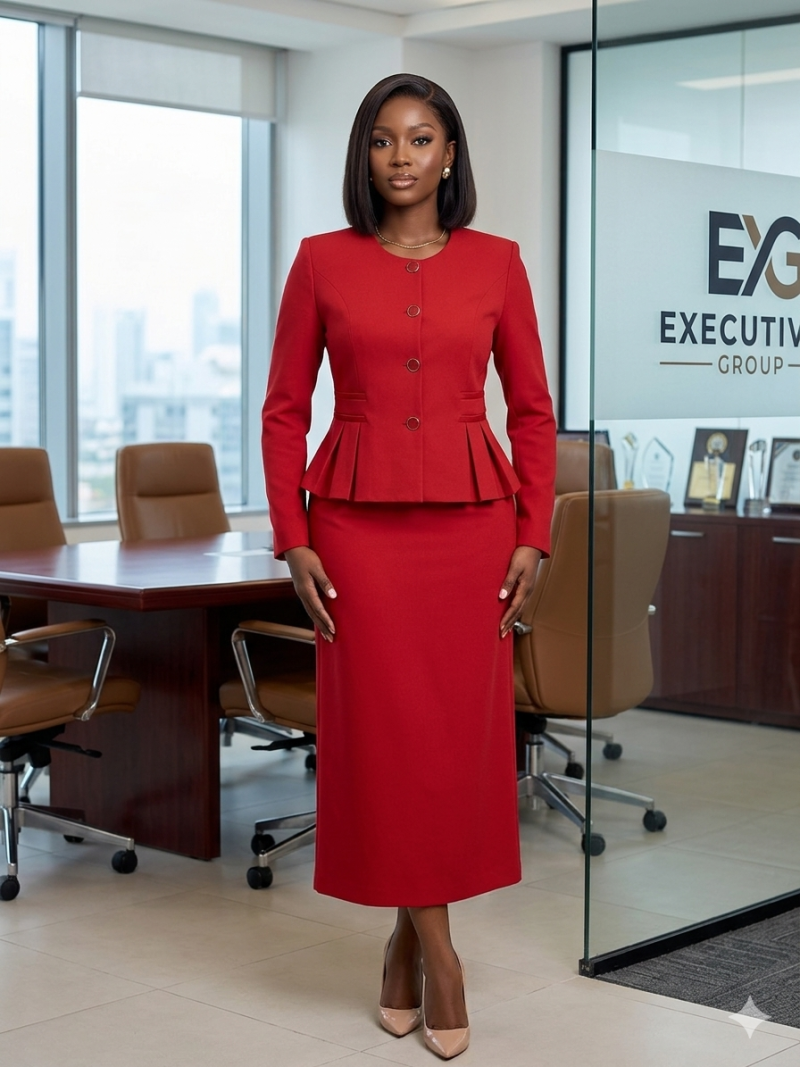 Helina Two Piece Long Skirt  suit