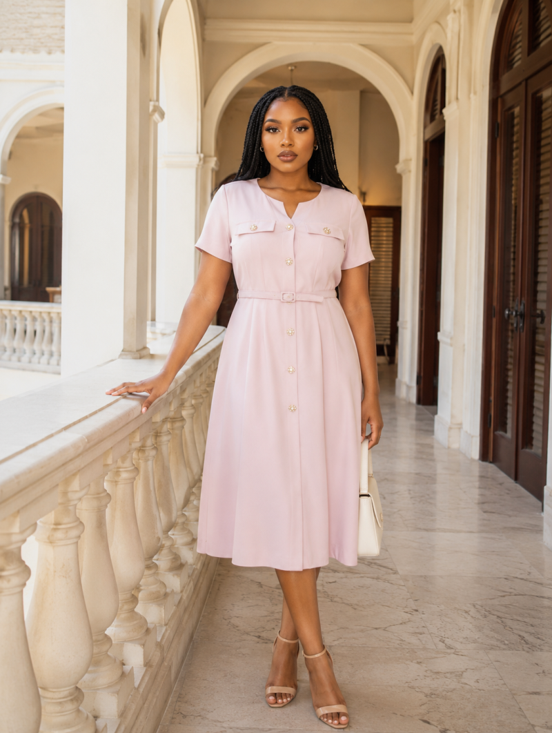 Lina Baby Pink Dress
